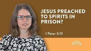 1 Peter 3 Jesus Preached to Spirits in Prison? 2 Views