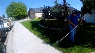 Weed wacker challenge -Blades of Grass-