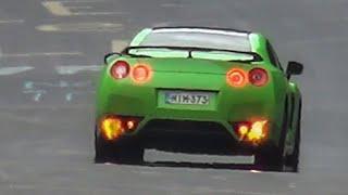 EXHAUST FLAMES Compilation Cars Shooting Flames at the Nürburgring Nordschleife