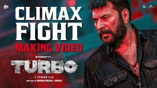 Turbo Climax Fight Making Video  Mammootty  Raj B Shetty  Vysakh  Mammootty Kampany