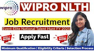 Wipro NLTH Registration 2021 Wipro Recruitment Online Process  Elite National Talent Hunt 2021#job