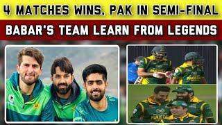 4 Matches wins PAK in semi-final  Sharjeel Khan fastest batter  Babars Team Learn From Legends