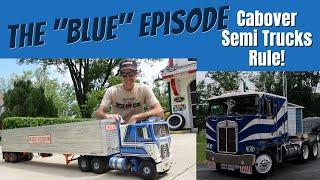 Cabover SEMI TRUCKS Ford Blue Mule & Kenworth K100