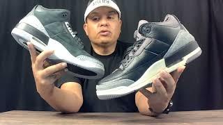 Air #Jordan 3 Black Cements A Ma Maniere vs Off Noir #Sneakerhead #Sneakers  #SneakerHeadBros