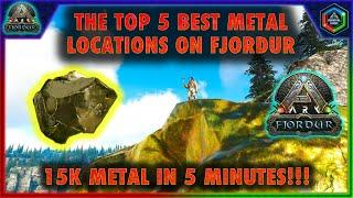 The Top 5 Best Metal Locations on Fjordur - The Fastest Trick to get Metal on Ark Fjordur