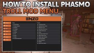 Phasmophobia HOW TO INSTALL PROJECT ENZO MOD MENU  Troll Options ESP Ghost Info & MORE