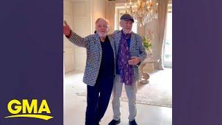 Anthony Hopkins and Ian McKellen dancing together is friendship goals