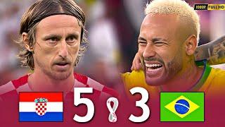 THE MOST SUSPENSIVE MATCH OF THE 2022 WORLD CUP  Neymar Modric Vinicius