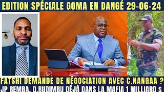 FATSHI DEMANDE DE NÉGOCIÉ AVEC C.NANGAA APRÈS LA CHUTTE DE KANYA BAYONGA JP BEMBAD.BUDIMBUN.KAZADI