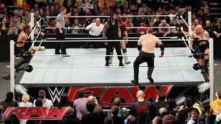 Daniel Bryan & Roman Reigns vs. Seth Rollins Big Show Kane & J&J Security Raw February 9 2015