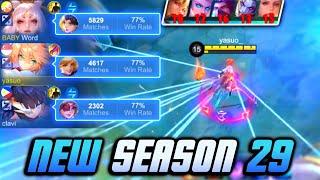 PLAYING WITH MY FORMER SQUAD MATES NEW SEASON 29 FANNY GAMEPLAY  MLBB