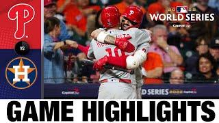 Phillies vs. Astros World Series Game 1 Highlights 102822  MLB Highlights