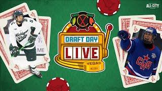 2024 NHL Draft Day Live Who will the Chicago Blackhawks select in Round 1? CHGO Blackhawks Podcast