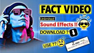 Top Demanded Sound Effects For Fact Videos  Level Up YOUR Video 