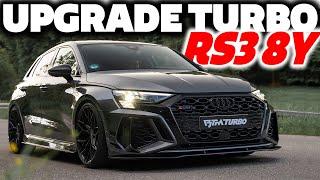 600PS mit UPGRADE TURBO im Audi RS3 8Y - MIT TÜV Downpipe Abgasanlage 5 Zoll Carbon Ansaugung