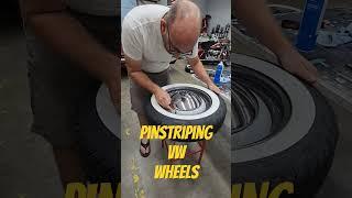Pinstriping some VW wheels #pinstriping #volkswagen