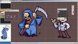 PIXEL ART TIME LAPSE #30 - Skeletons Video Game Characters