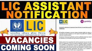 Lic Assistant Notification 2024 Update