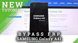 How to Bypass Google Verification in SAMSUNG Galaxy A41 - Skip FRP