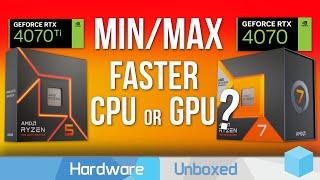 Same Price Faster GPU vs Faster CPU 4070 Ti + 7600 or 4070 + 7800X3D?