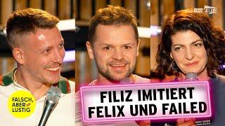 Filiz Tasdan ist Felix Lobrecht-Double  falsch aber lustig  Hans Thalhammer Moritz Neumeier