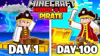 I Survived 100 Days as a PIRATE in Hardcore Minecraft