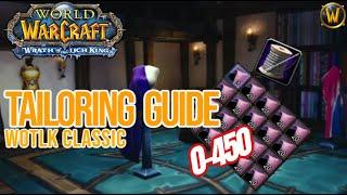 SPEED Tailoring Guide  WotLK Classic