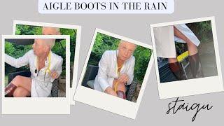 Aigle Boots in the rain