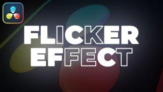 Flicker Text Animation Tutorial in Davinci Resolve  Flickering Text Effect