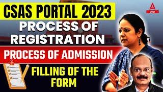 DU CSAS Portal 2023  Process of Registration  Admission Process Form Filling
