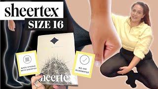 Are Sheertex tights WORTH IT?? *SIZE 16* Try On & Honest Unsponsored Review