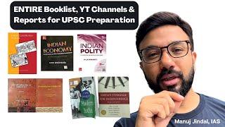 The Ultimate UPSC booklist and web resources  All aspirants need is this  Manuj Jindal IAS