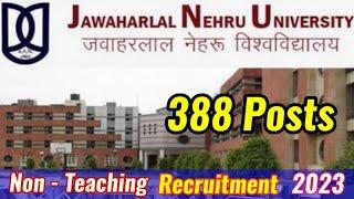 JNU Recruitment 2023  JNU Non Teaching Vacancy 2023  JNU Non Teaching Recruitment 2023