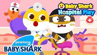 NEW Ouch I’ve Got a Stomachache  Baby Shark Doctor  Hospital Play  Baby Shark Official