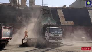 Clinker Unloading Process At Colombo Port  Amazing methods