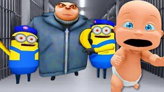 Baby Escapes MINION PRISON