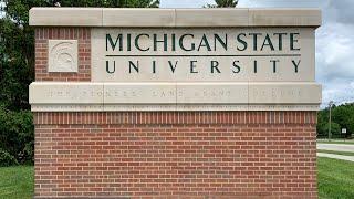 Walking the campus of Michigan State University