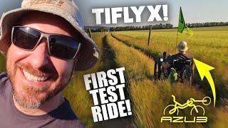 Test Riding The Ultimate Off Road Recumbent Trike  AZUB TiFLY X