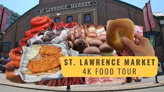 St Lawrence Market Toronto Food Tour  Food Tour  4K Food Tour