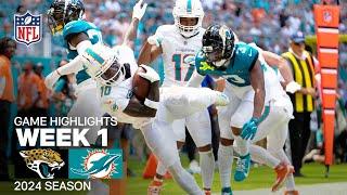 Jacksonville Jaguars vs. Miami Dolphins  NFL 2024 Week 1 Game Highlights