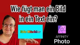 Affinity Photo Wie fügt man ein Bild in ein Text ein?