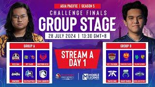  EN Stream A  AP Mobile Legends Bang Bang  SPS Mobile Challenge Finals Group Stage  S5 Day 1