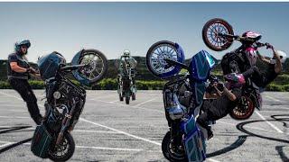 Harley Stunts with Cbear CJ Barham Jesse Ryan & Junkyard Kenny