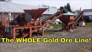 MBMMLLC.com Complete Gold Ore Processing Line Jaw Crusher Hammer Mill and Shaker Table