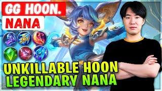 Unkillable Hoon Legendary Nana  GG Hoon. Nana  Mobile Legends Gameplay Emblem And Build