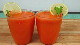 Healthy Summer Juice Recipes  Carrot Juice  How to Make  pure Carrot Juice  In Telugu