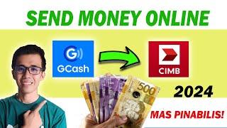 HOW TO SEND MONEY FROM GCASH TO CIMB FAST PLUS ACCOUNT ONLINE  TAGALOG TIPS 2024  MAS PINABILIS