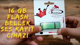 Kingboss Sese Duyarlı Usb Ses Kayıt Cihazı 16 Gb Hafıza #kingboss #seskayıt #bayindirelektronik