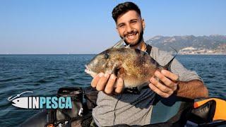 PESCA DEI PESCI BALESTRA DAL BELLY BOAT  Canne in piega e tanto divertimento con @fishit3060