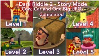 Dark Riddle 2 - Story Mode - Cow Car and One Big UFO Levels Completed - Full Gameplay Walkthrough